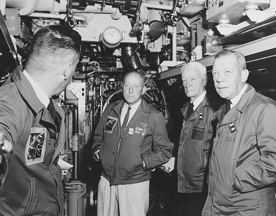 1024px NH 62068 Fleet Admiral C.W. Nimitz USN and Officers